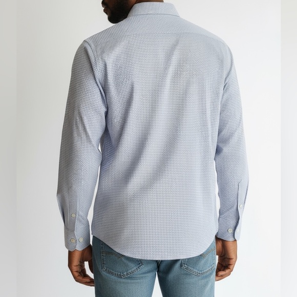 Michael Kors Men's Size 15 32/33 Slim Fit Long Sleeve 100% Cotton Dress Shirt - Picture 2 of 8